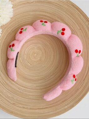 Cherry Plush Padded Headband